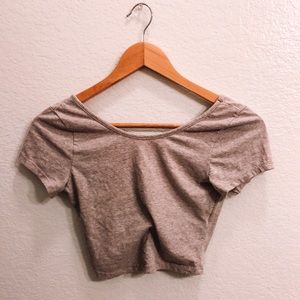 Brandy Melville Beige Crop Top